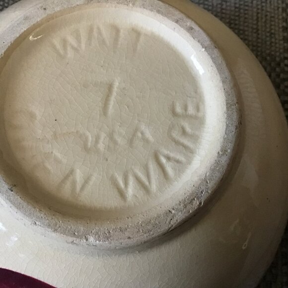 Vintage Watt #7 Bowl - Lange's Advertising - Iowa Advertising Bowl - Nice Bowl - Picture 4 of 8